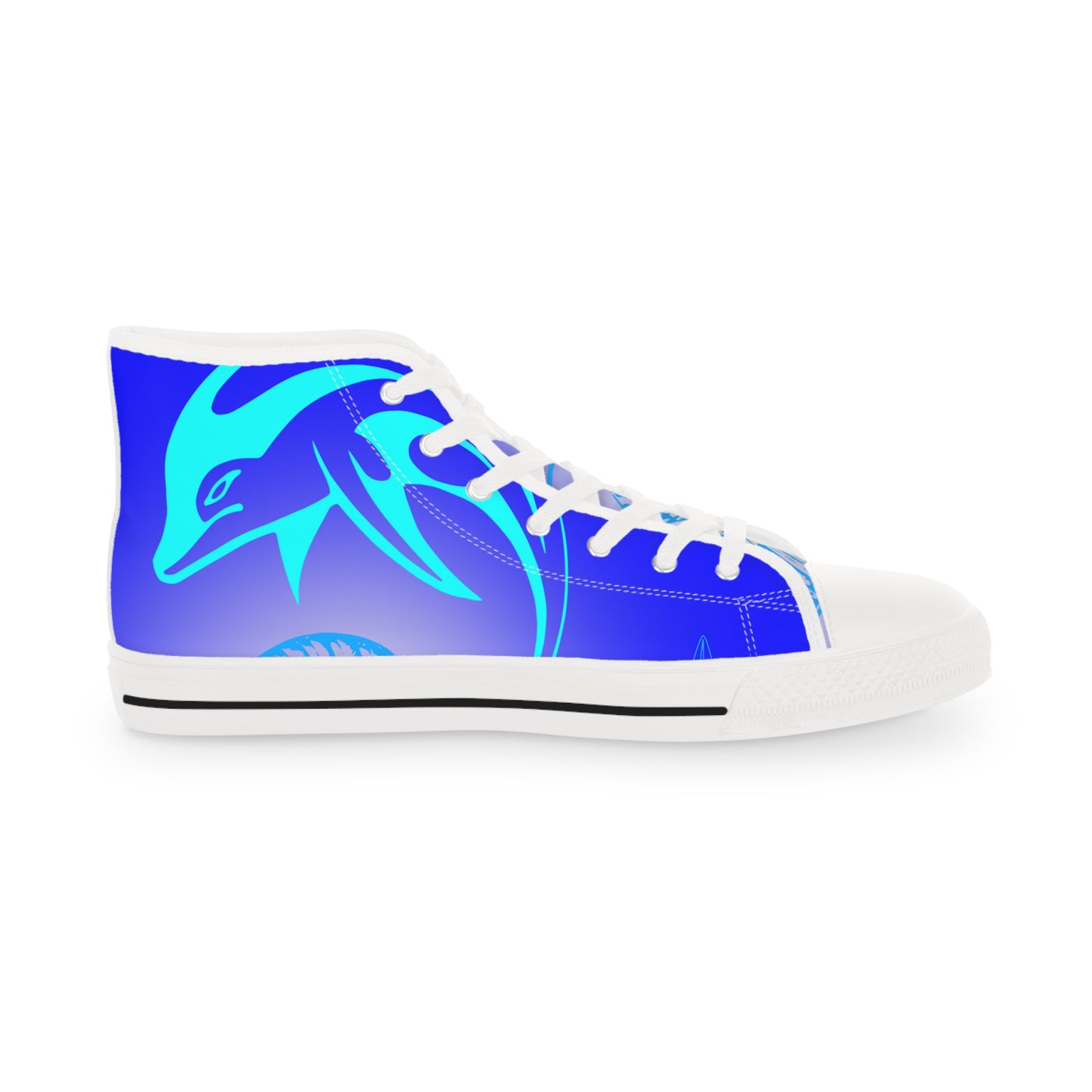 Blue Fish 2 Fish    Men's High Top Sneakers