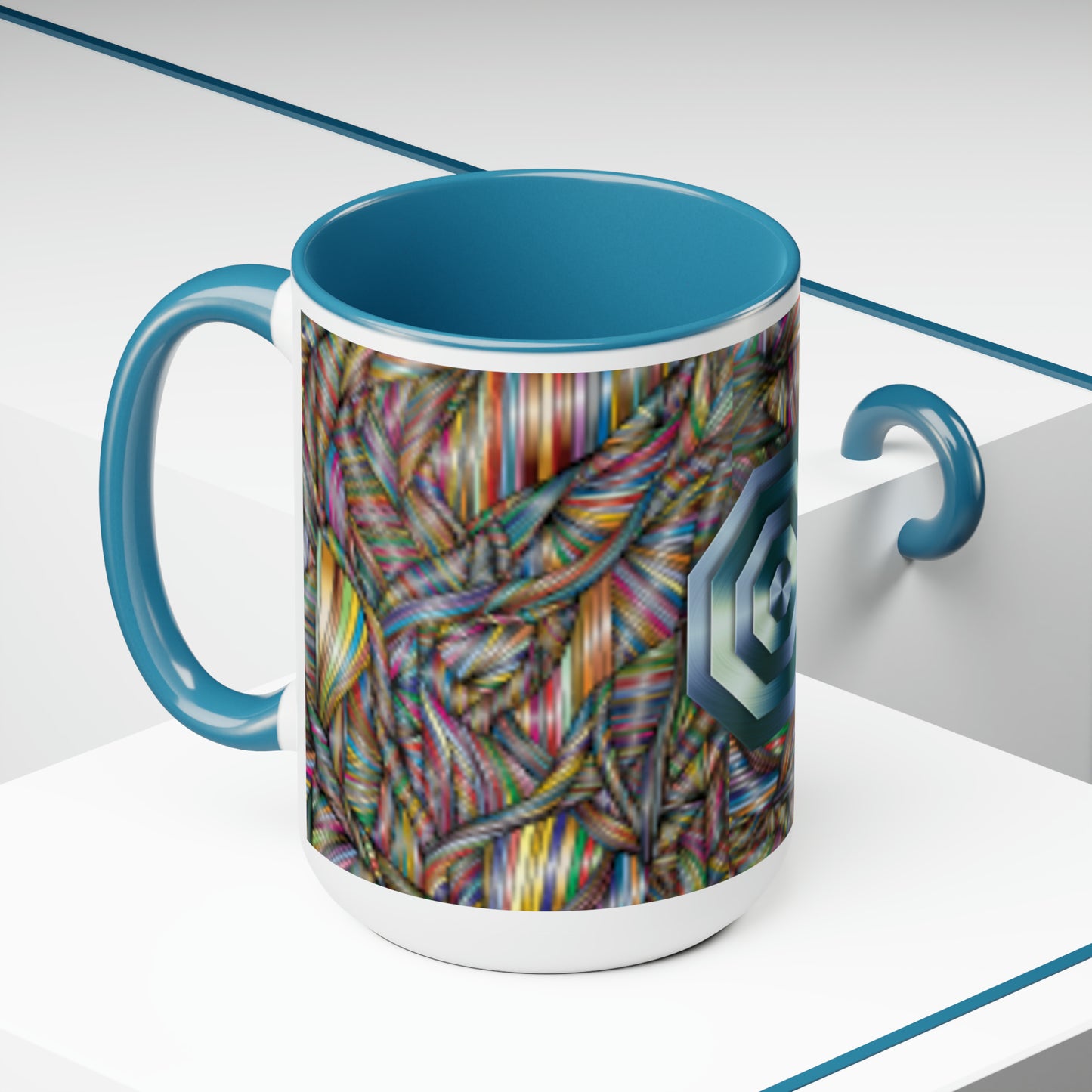 Cerebral Two-Tone Coffee Mugs, 15oz