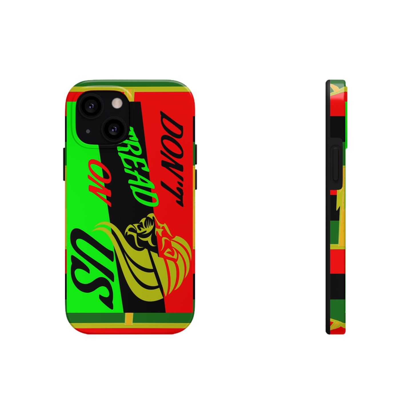 "Don't Tread On Us" African Diaspora Flag Tough Phone Cases, Case-Mate