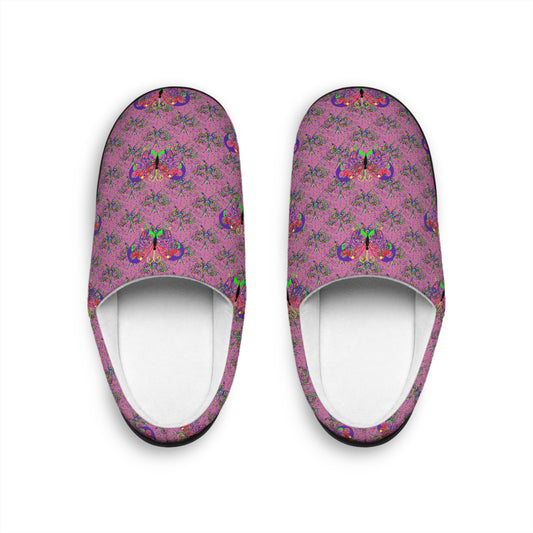 Butterfly Purple Lins Women's Indoor Slippers