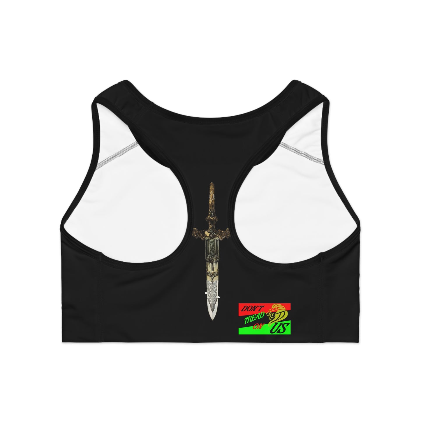 Themis - Lady Justice Sports Bra. ( With Flag) (AOP)