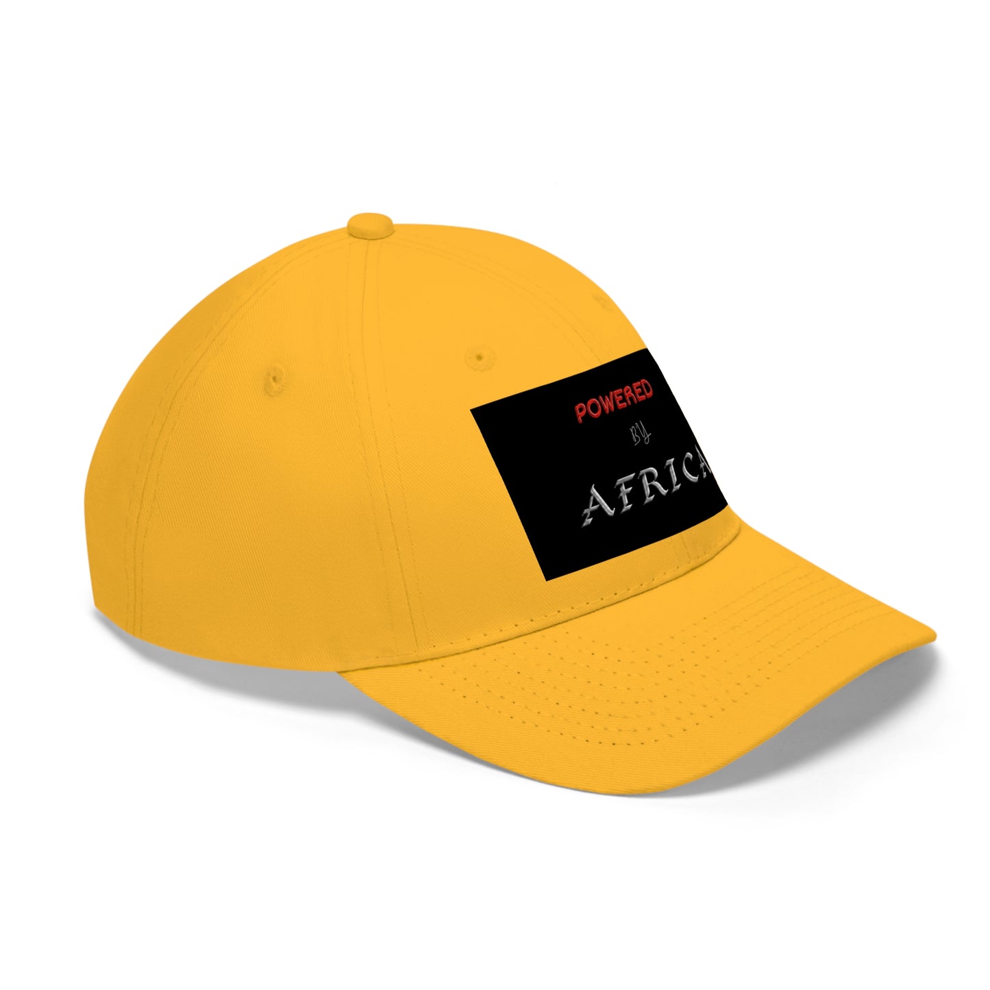 Powered By Africa  (EMBROIDERED ) Unisex Twill Hat