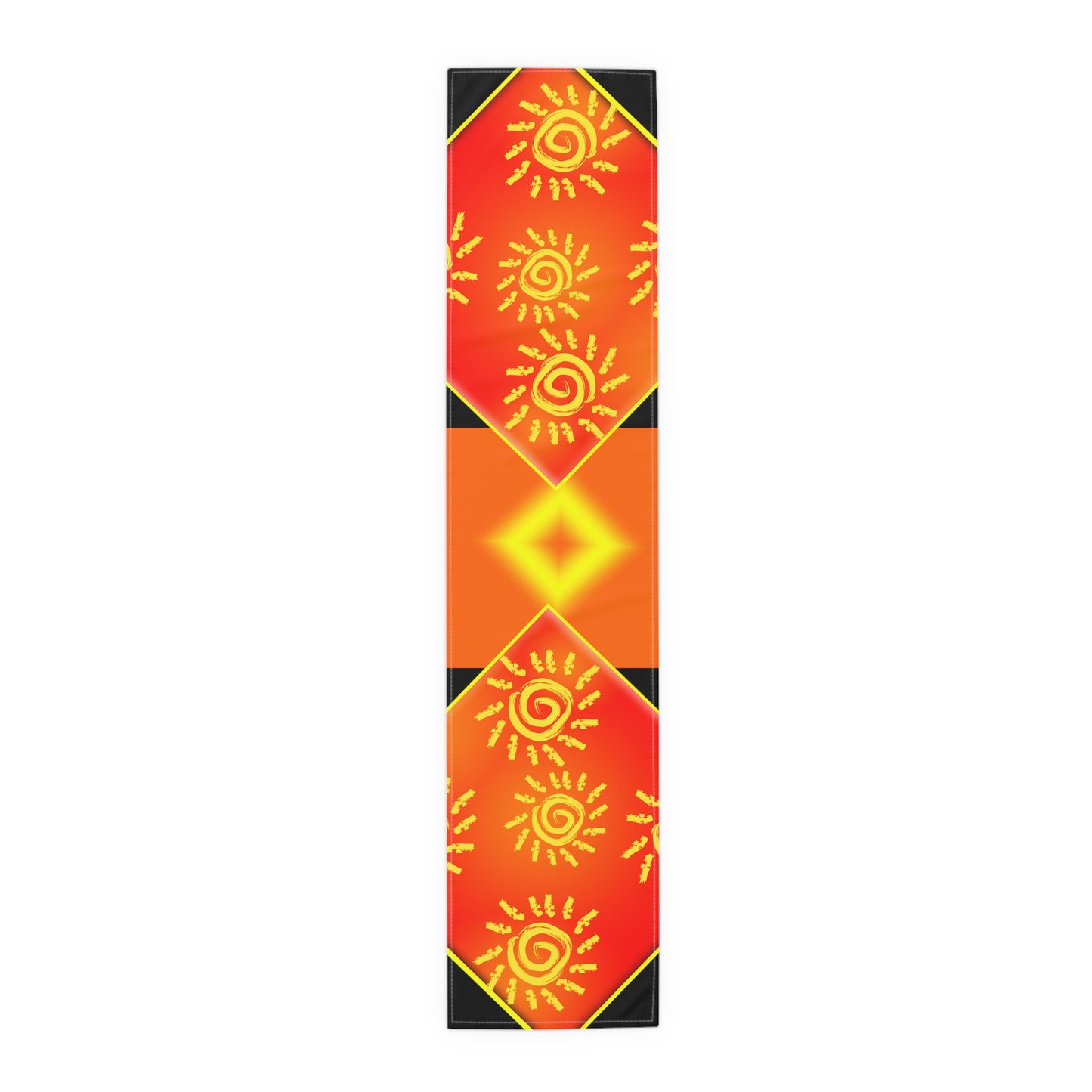 Sun Shine [Black] Table Runner (Cotton, Poly)