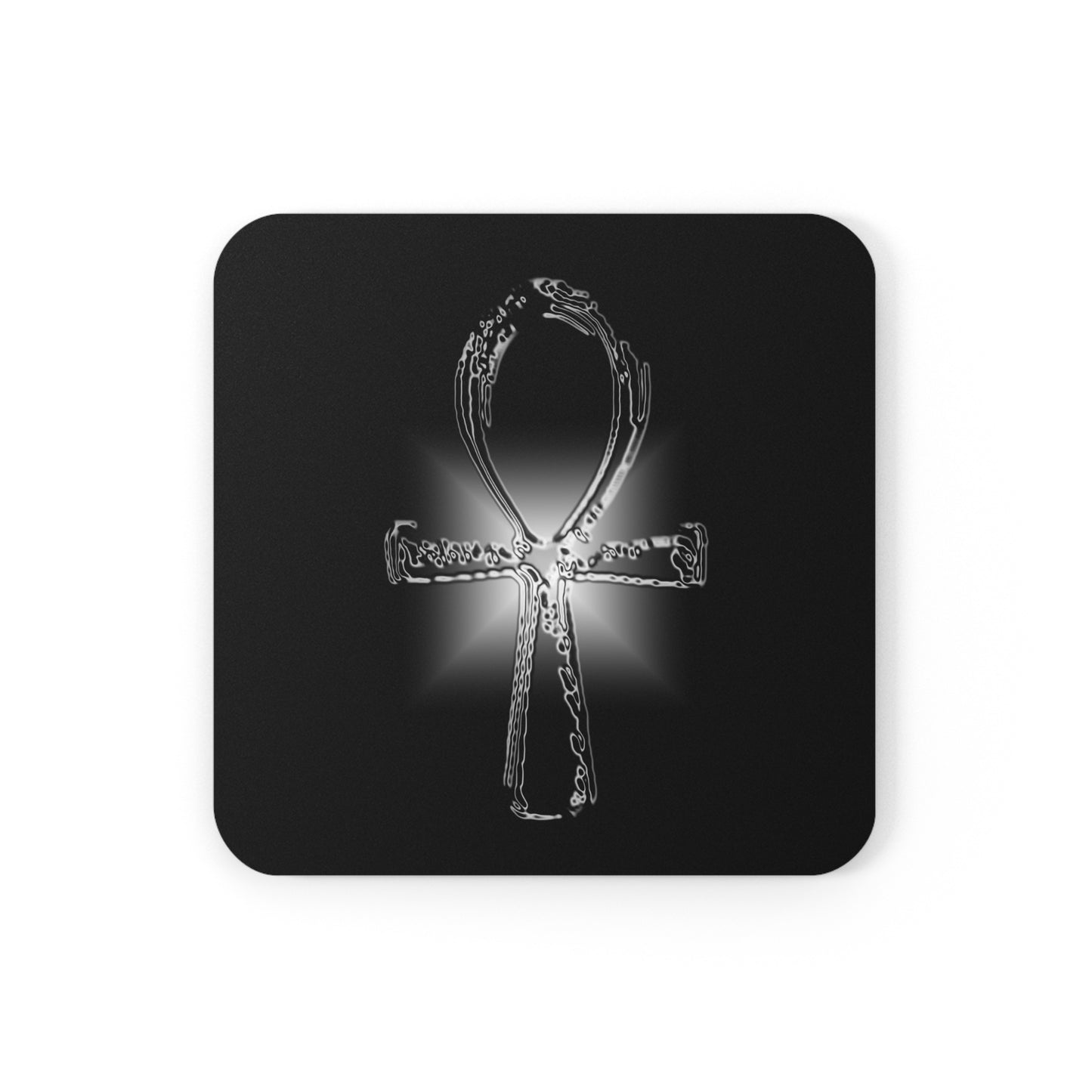 Glass ANKH Corkwood Coaster Set