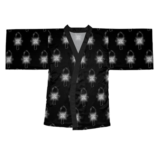 Glass ANKH Long Sleeve Kimono Robe