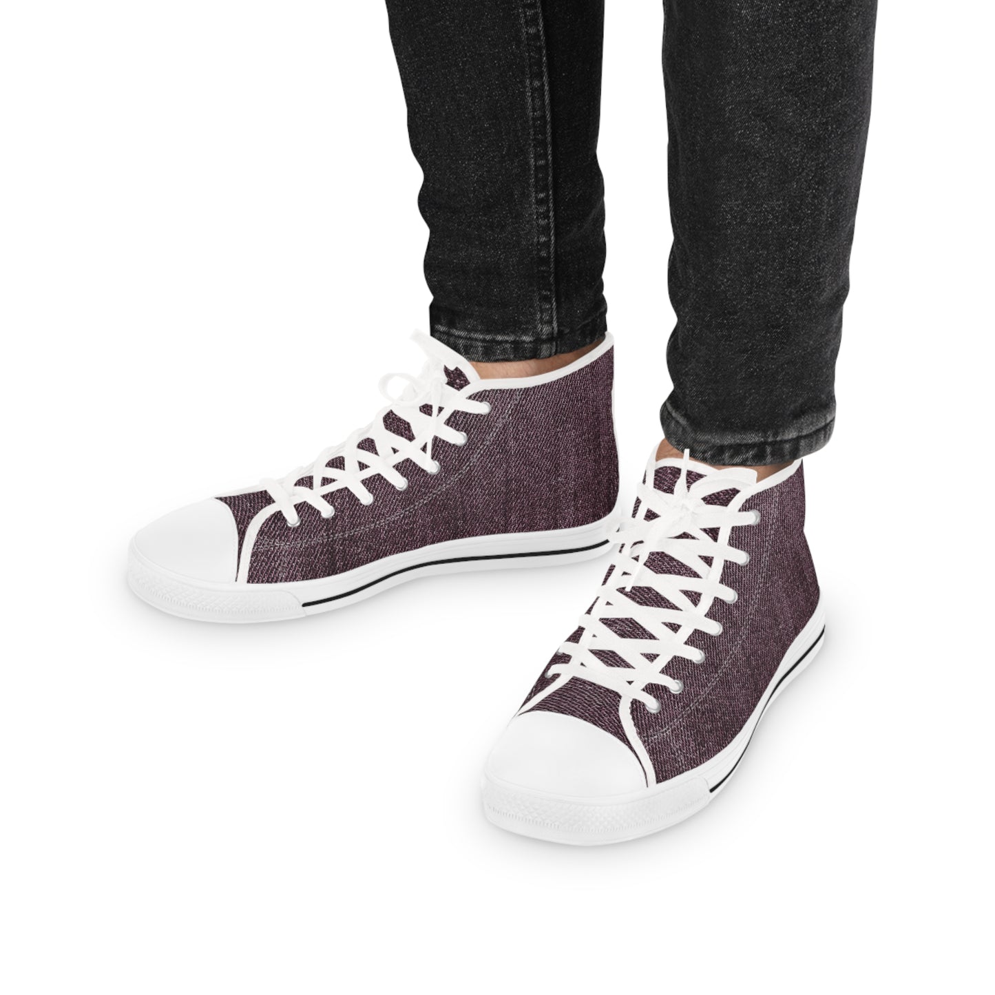 Dark DENIM Men's High Top Sneakers