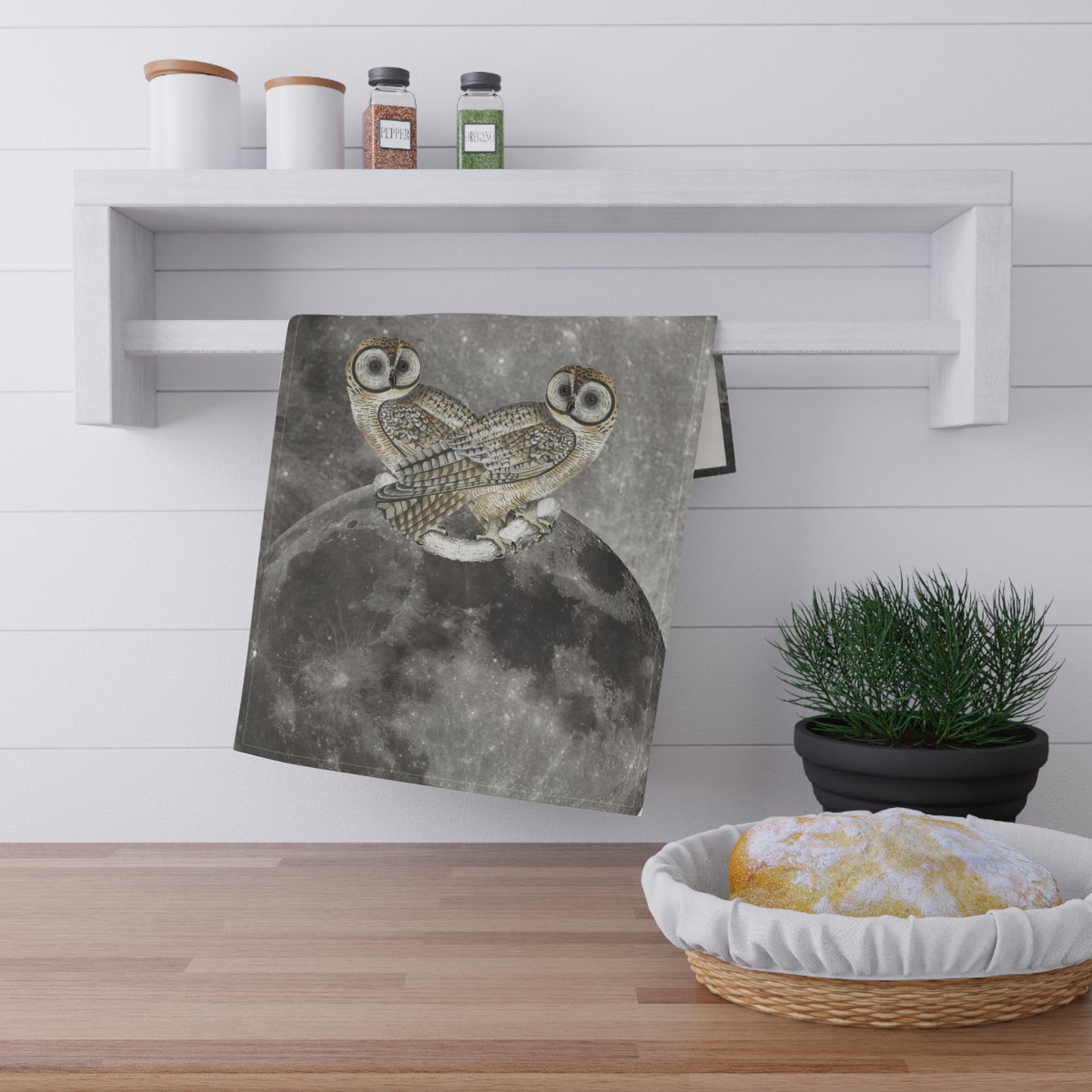 Owl & Moon Kitchen Towel