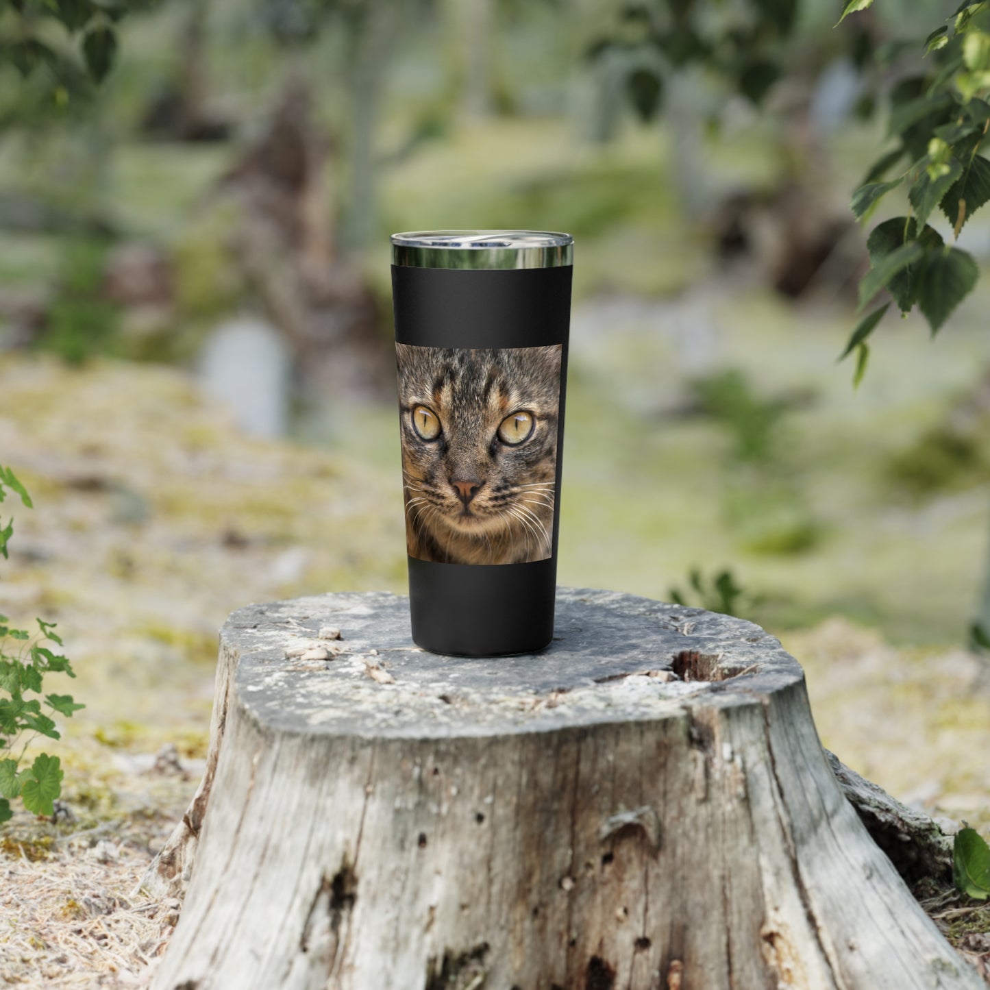 Cat Face  Copper Vacuum Insulated Tumbler, 22oz