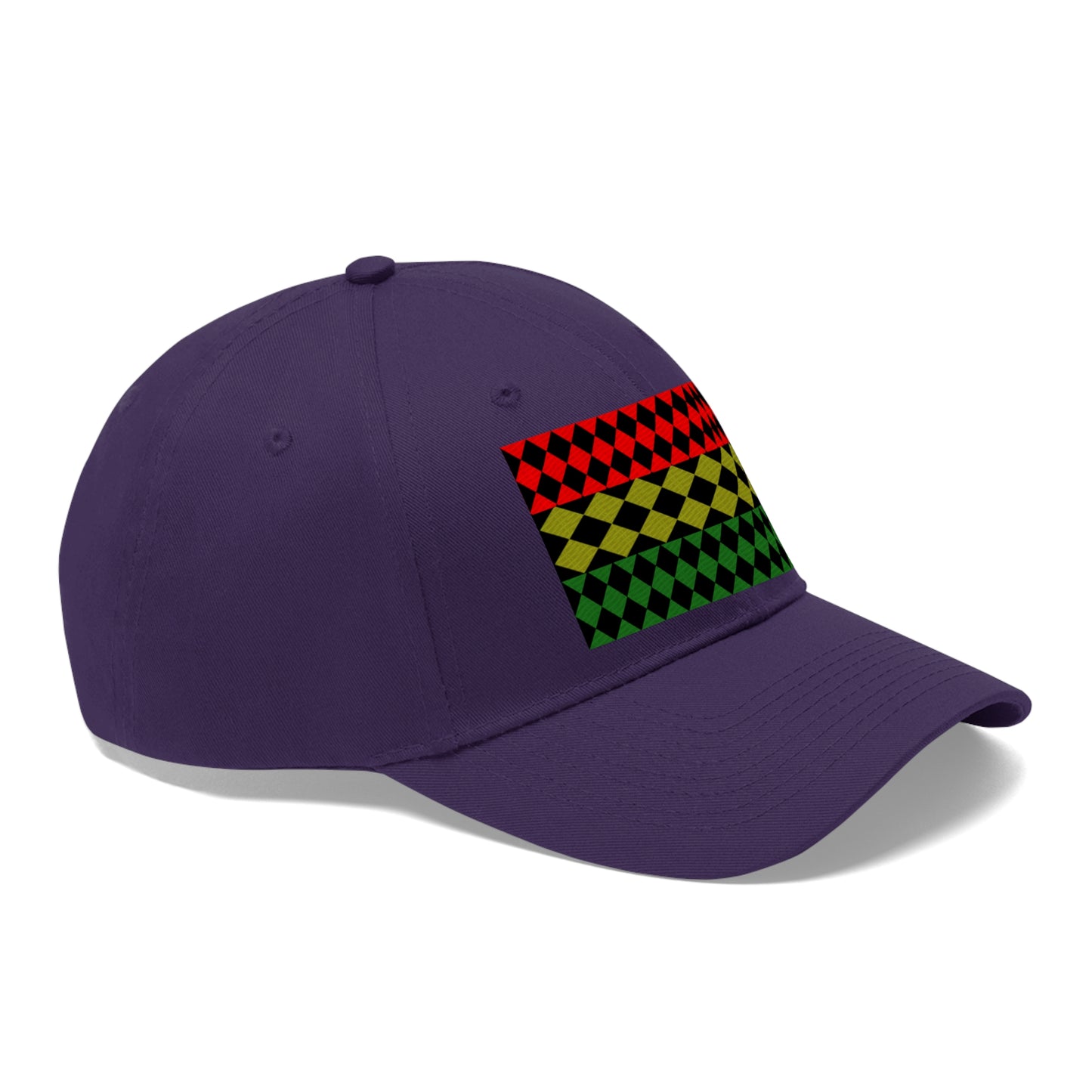 Pan African FLAG (EMBROIDERED ) ( Optical)  Unisex Twill Hat