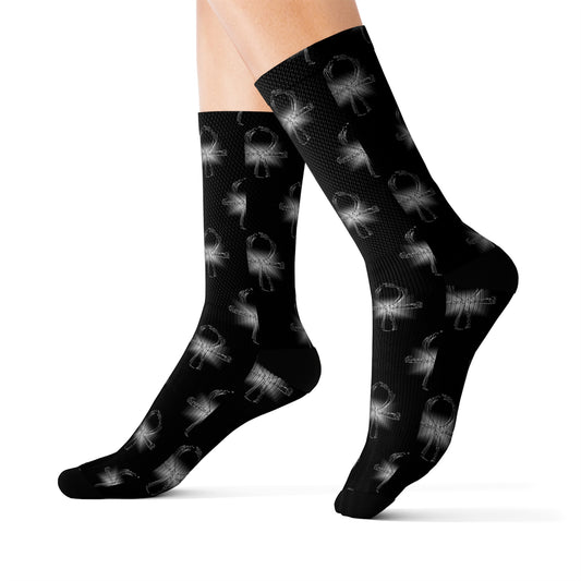 Glass ANKH Sublimation Socks