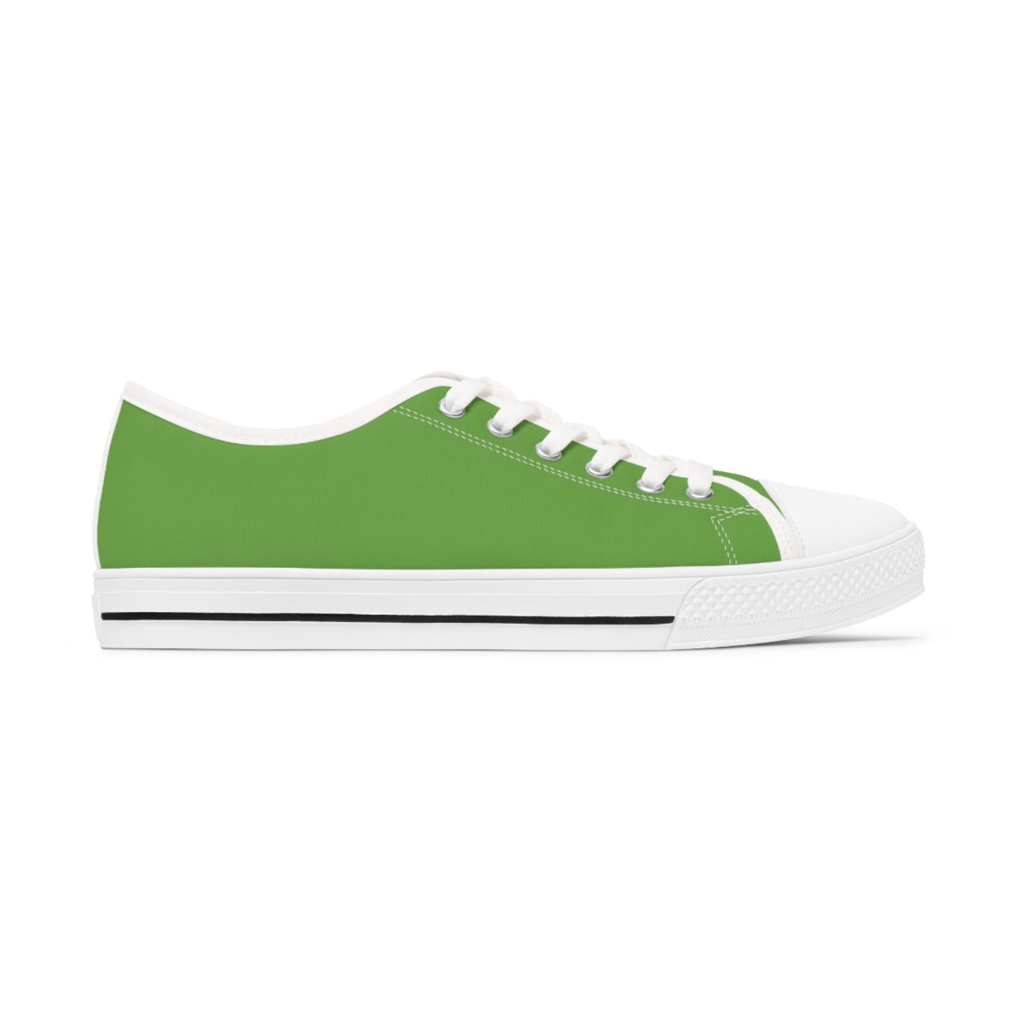 Queen Skull on Green    Women's Low Top Sneakers