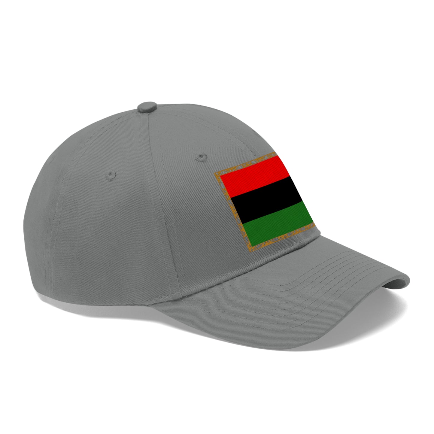 African Diaspora Flag in Gold (EMBROIDERED ) Unisex Twill Hat