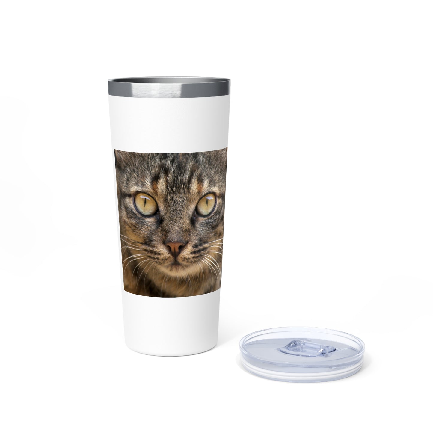 Cat Face  Copper Vacuum Insulated Tumbler, 22oz