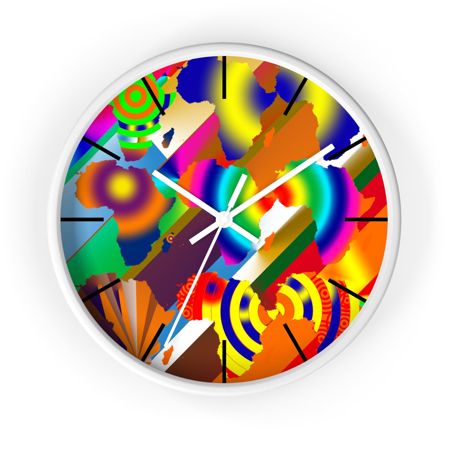 9 Africa's Collage Wall clock