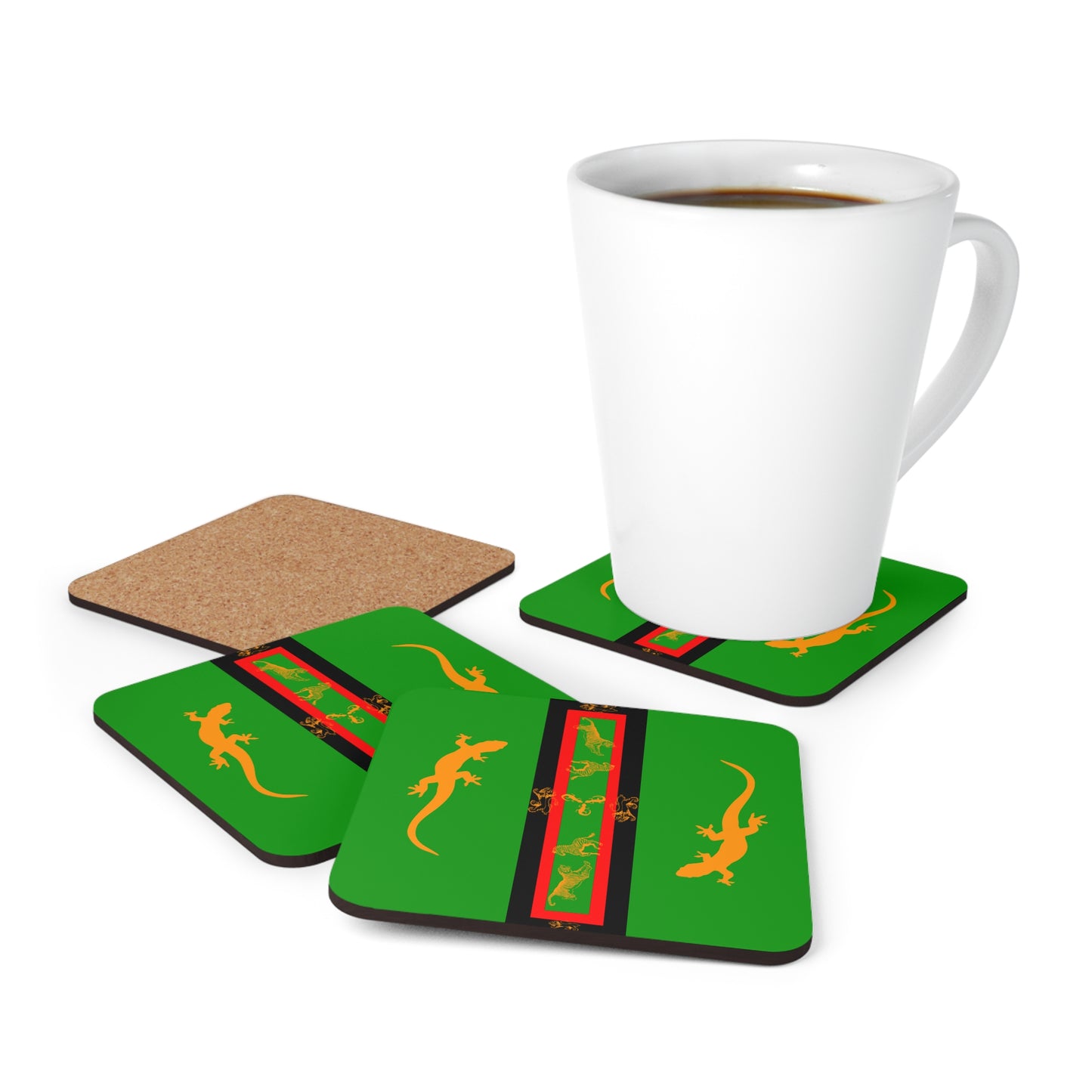 Continental Play Corkwood Coaster Set