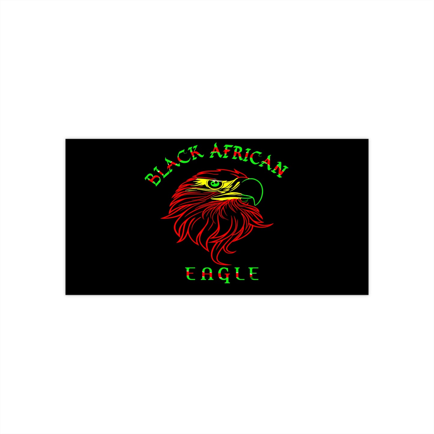 Black African Eagle Bumper Stickers