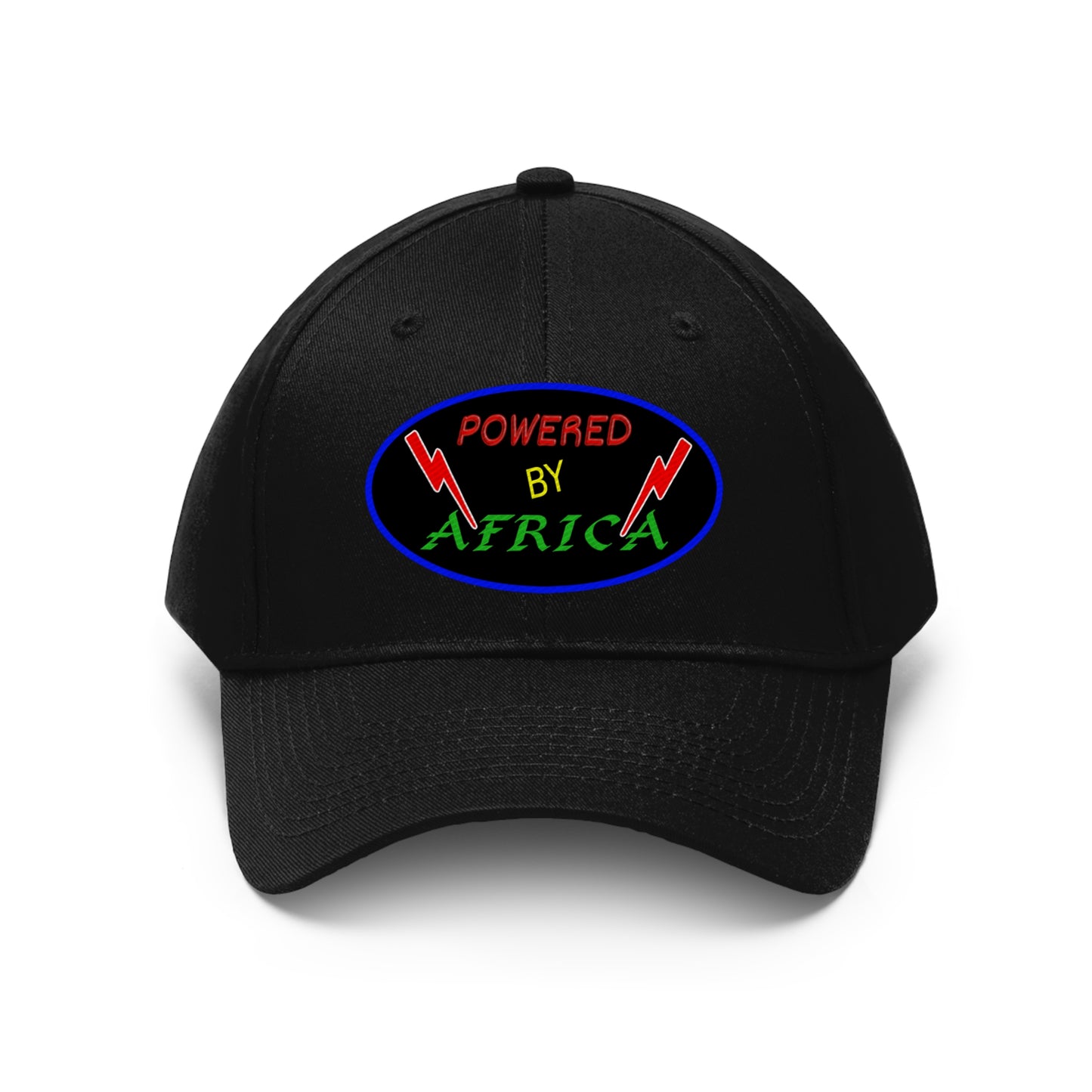 Powered By Africa (EMBROIDERED )  Unisex Twill Hat