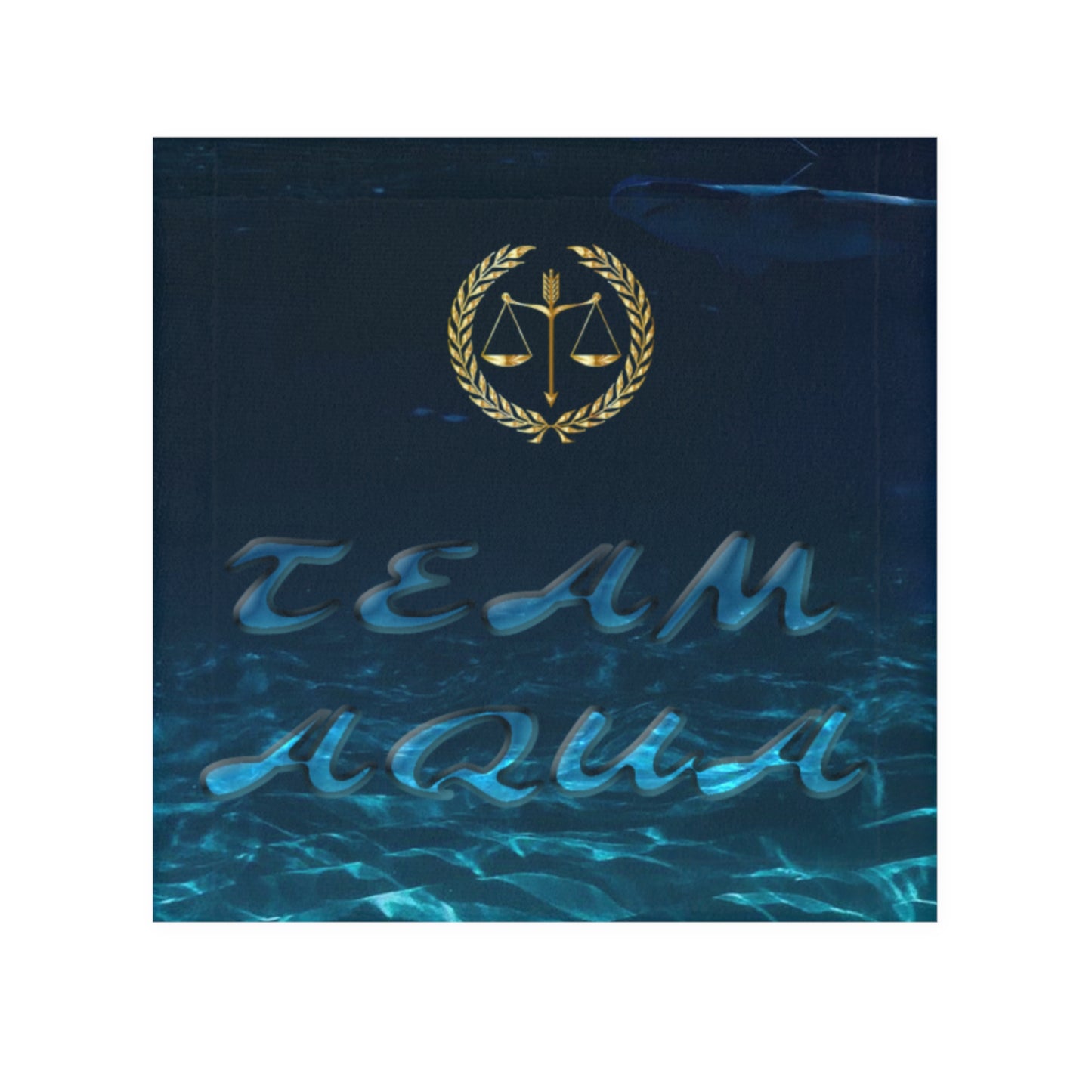 Team Aqua Face Towel