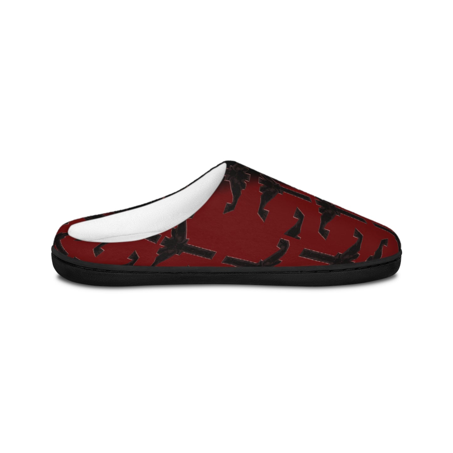 Red and Black Back Men's Indoor Slippers