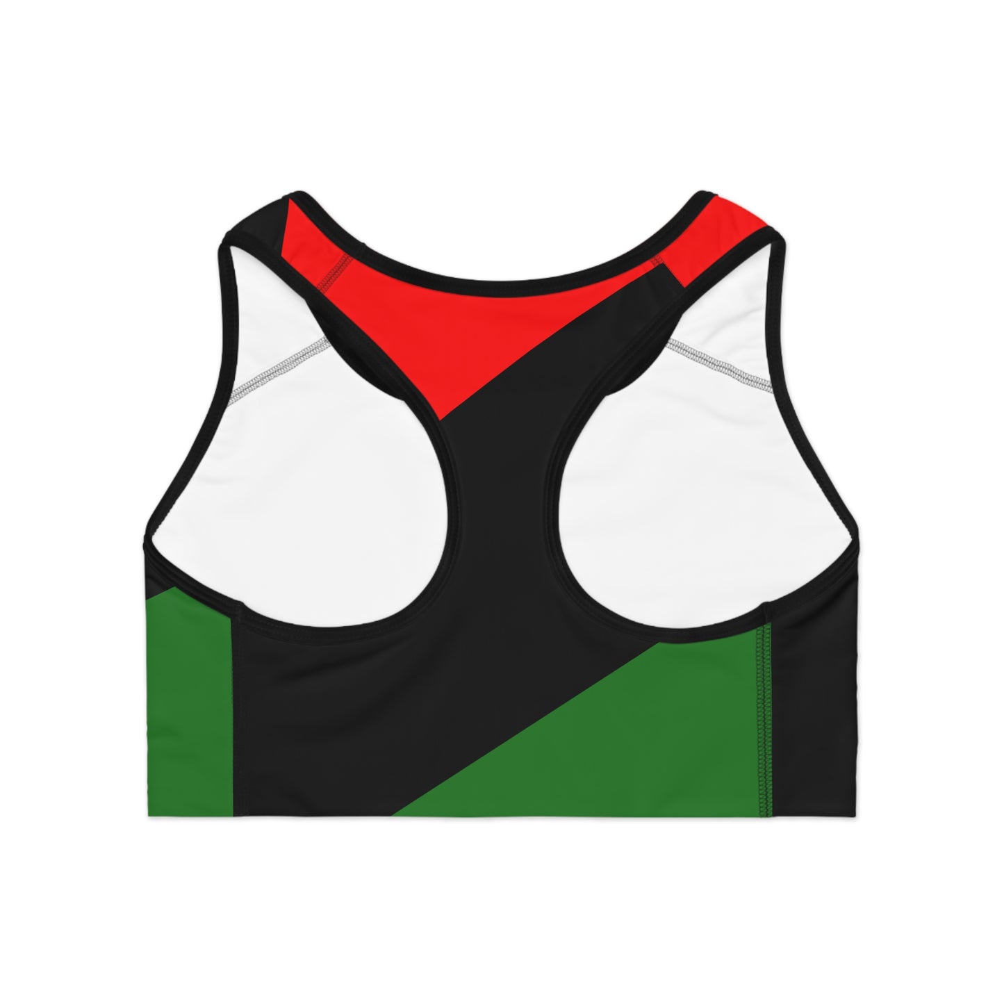 Pan African Flag Sports Bra (AOP)