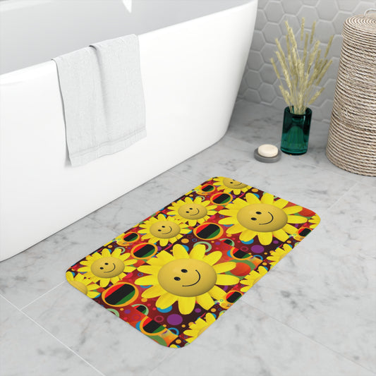 Smiling Sun Memory Foam Bath Mat