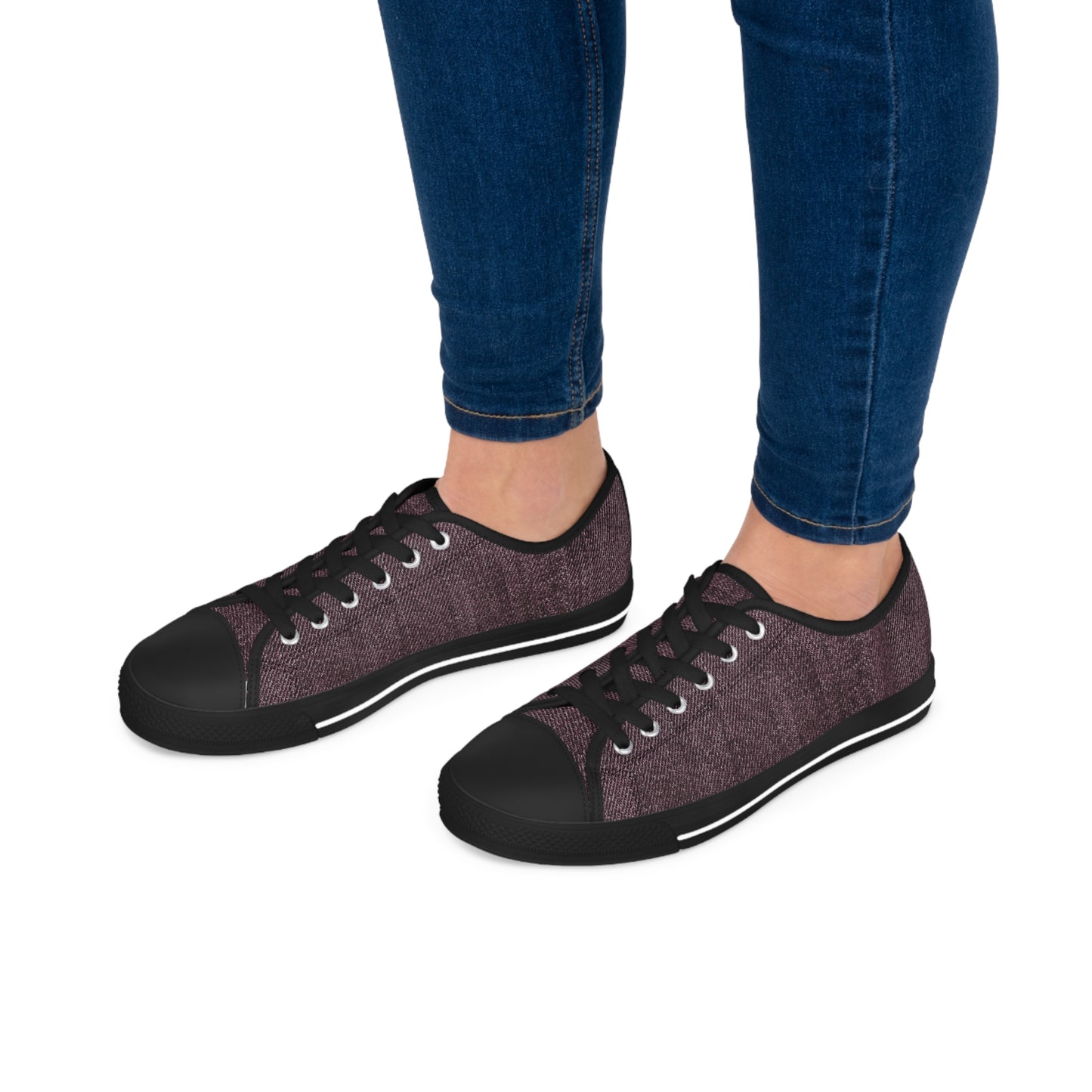 Dark DENIM Women's Low Top Sneakers