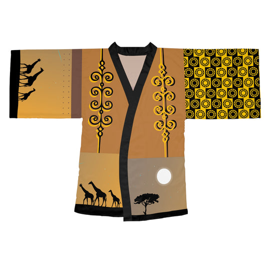 AFRICAN SAHARA   Long Sleeve Kimono Robe