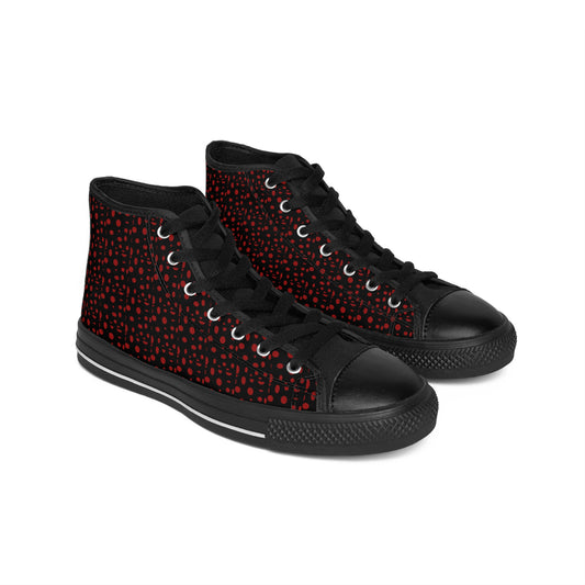 Small Black Ladybug Women's Classic Sneakers