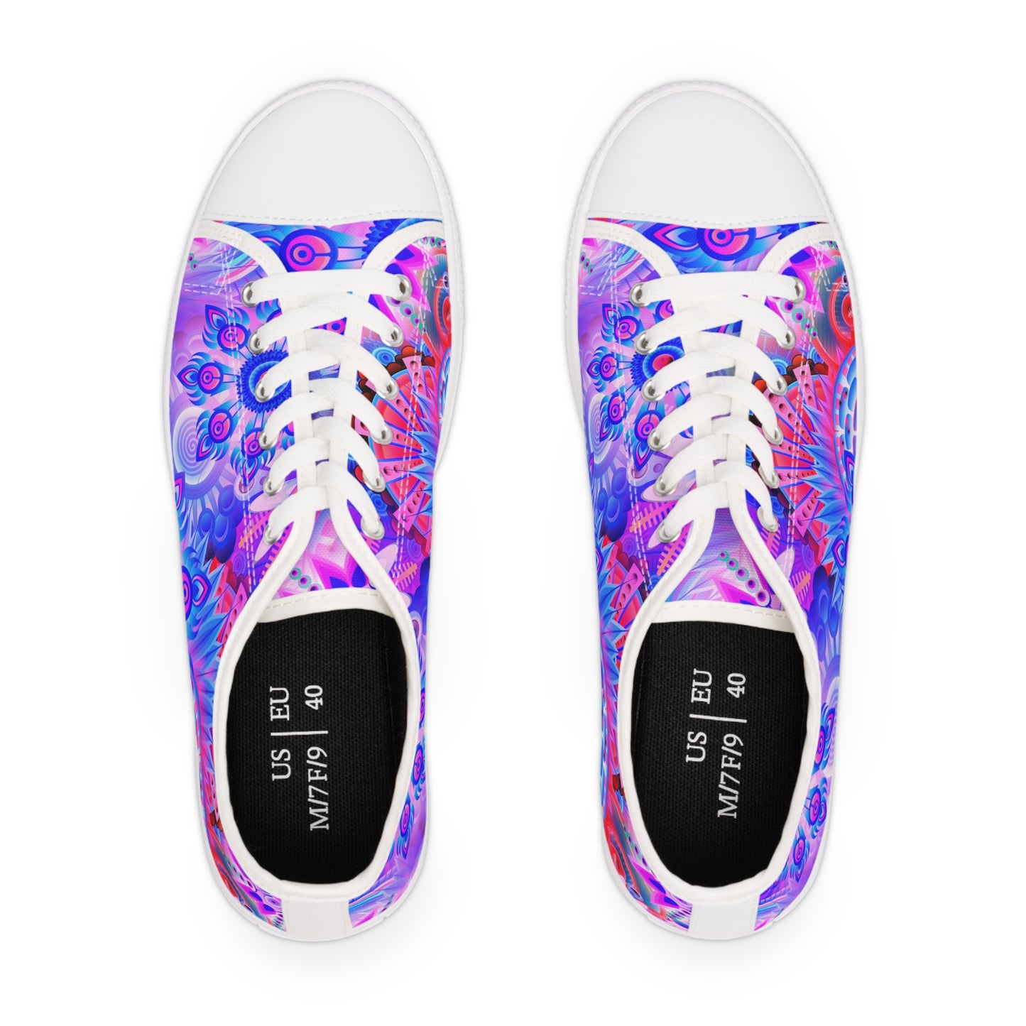 Mandalas-Pink 2 Women's Low Top Sneakers