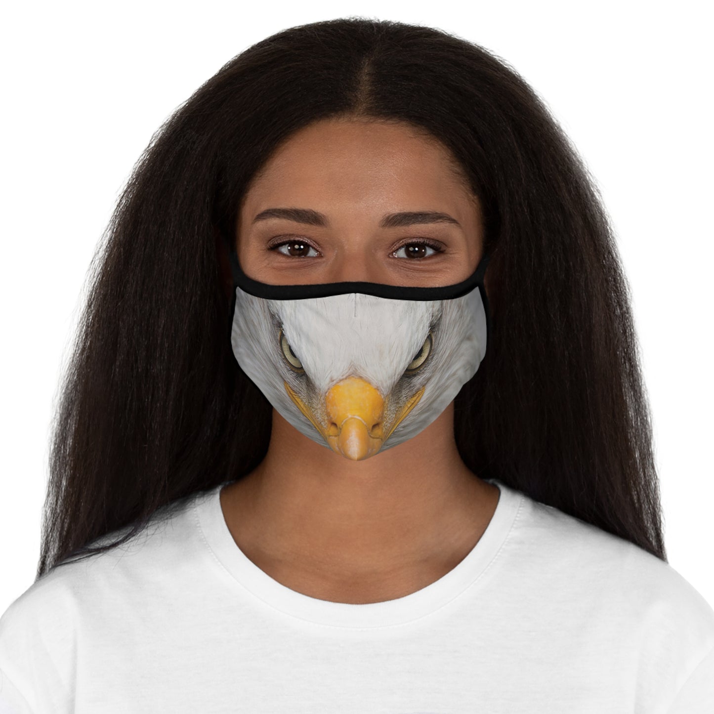 Eagle Eyes Fitted Polyester Face Mask