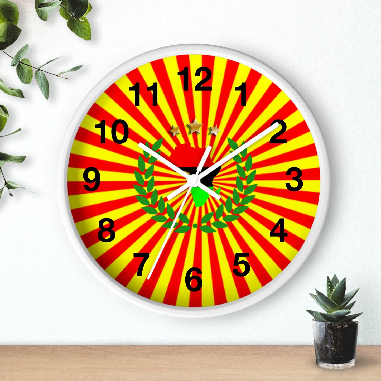 African Sun Ray's Wall clock