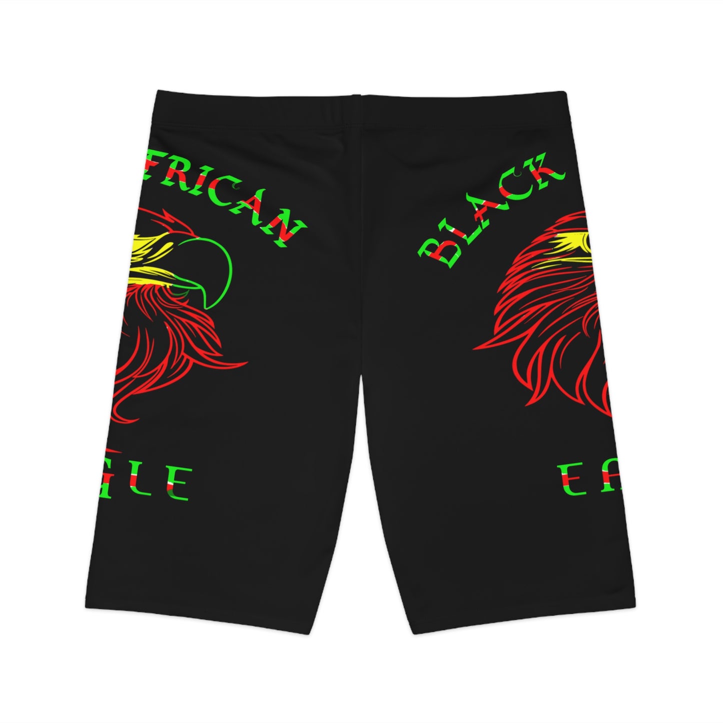 Black African Eagle Women's Bike Shorts (AOP)