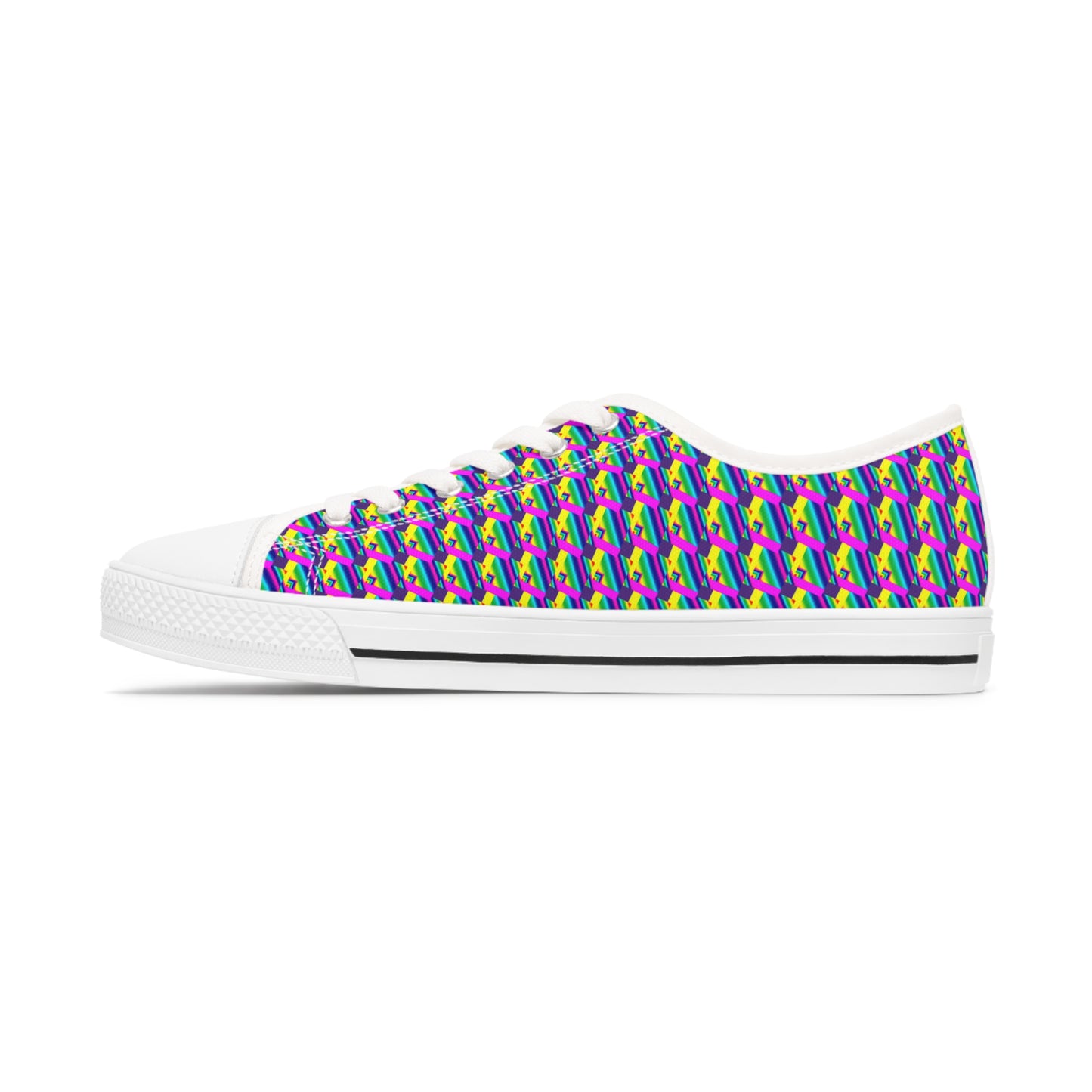 Rainbow Collage       Women's Low Top Sneakers