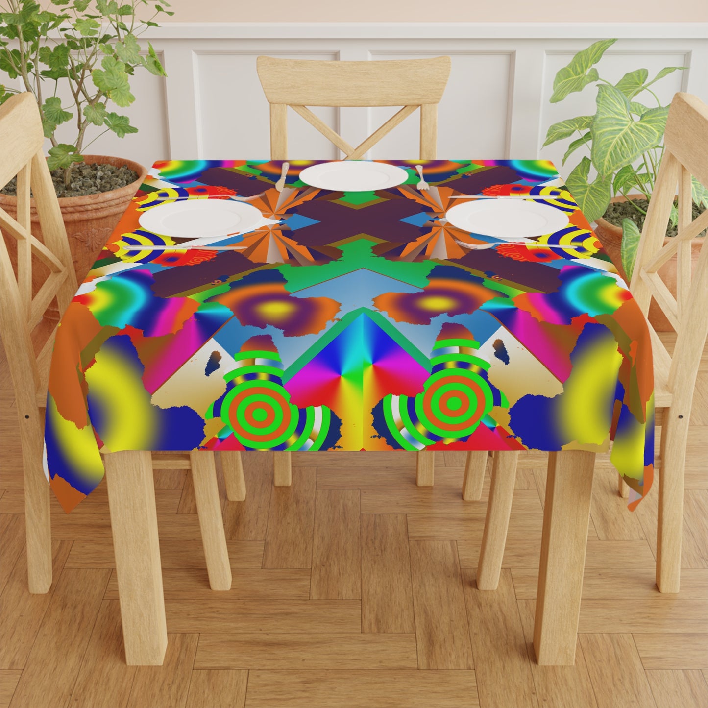 9 Africa's Collage Tablecloth