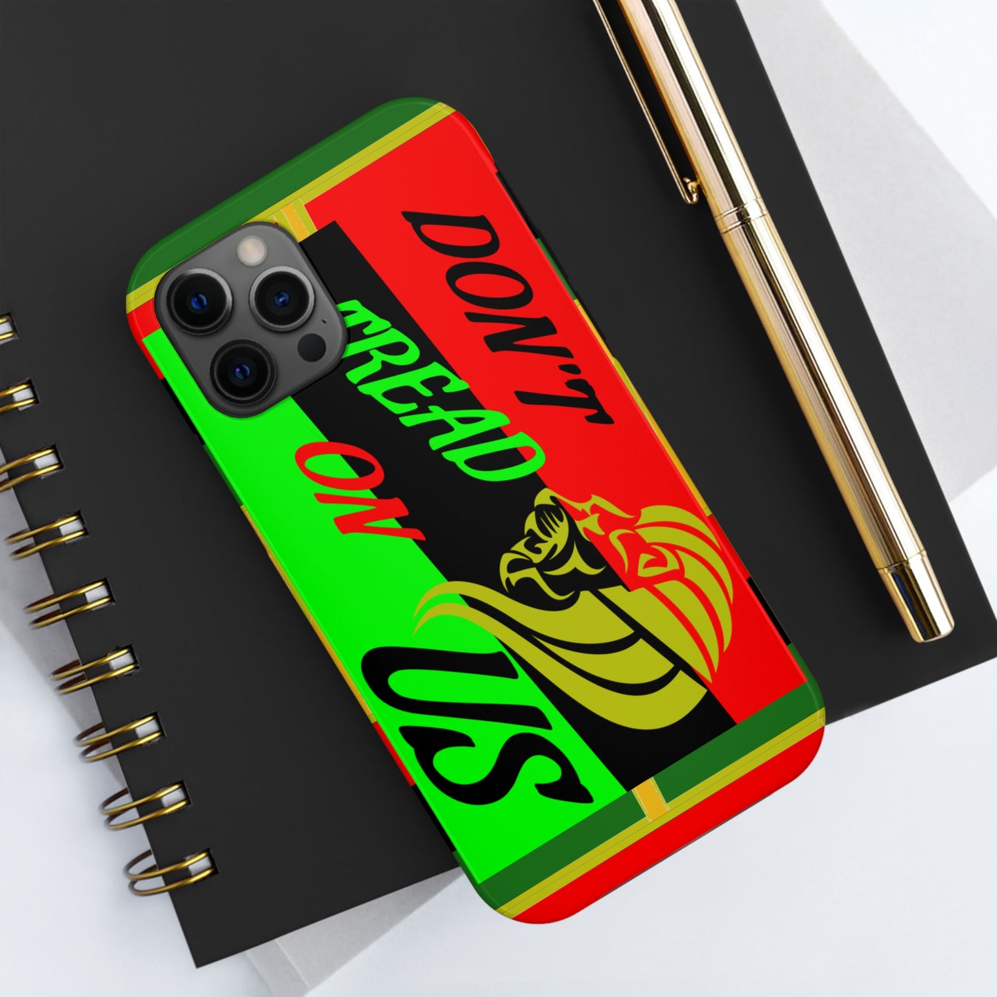 "Don't Tread On Us" African Diaspora Flag Tough Phone Cases, Case-Mate