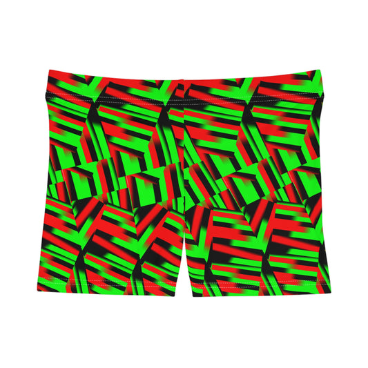 Afro Strips Women's Shorts (AOP)