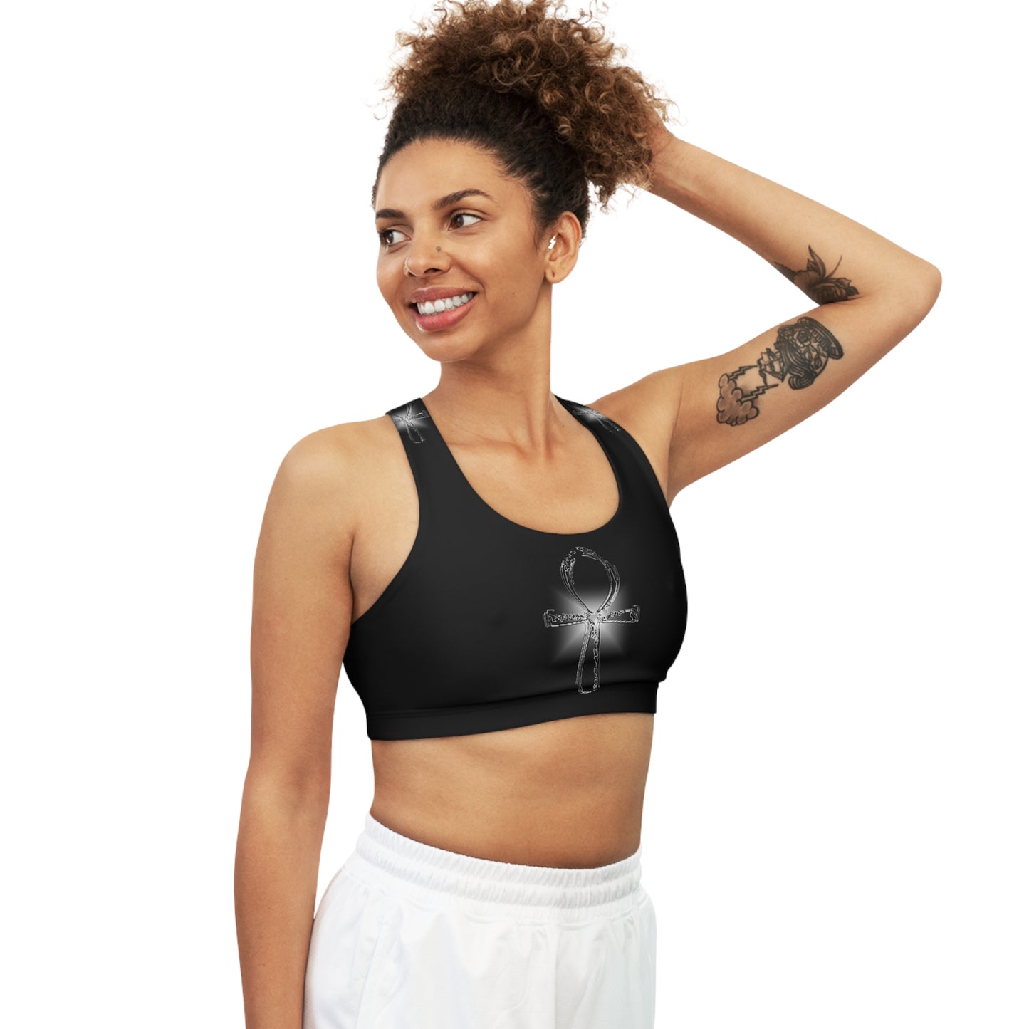 Glass Ankh Seamless Sports Bra (AOP)