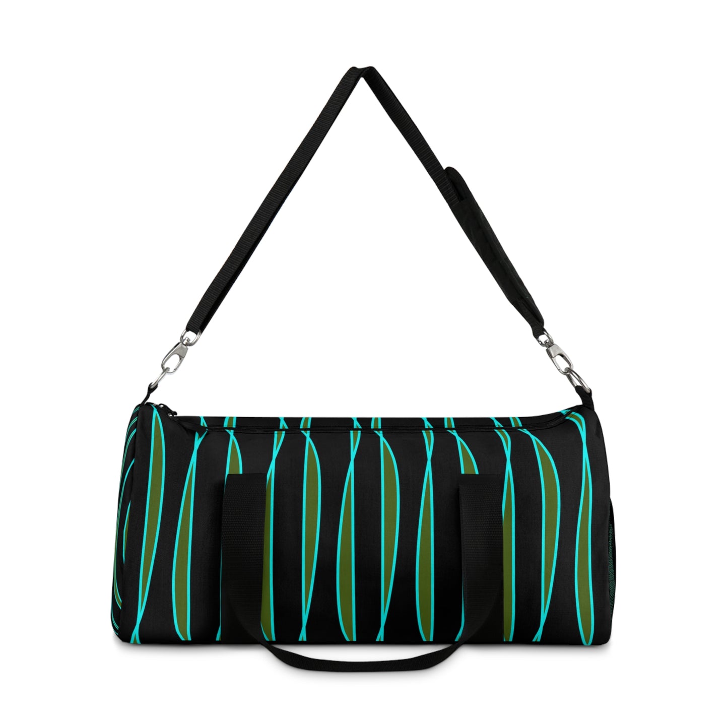 Light Ribbons (Black) Duffel Bag