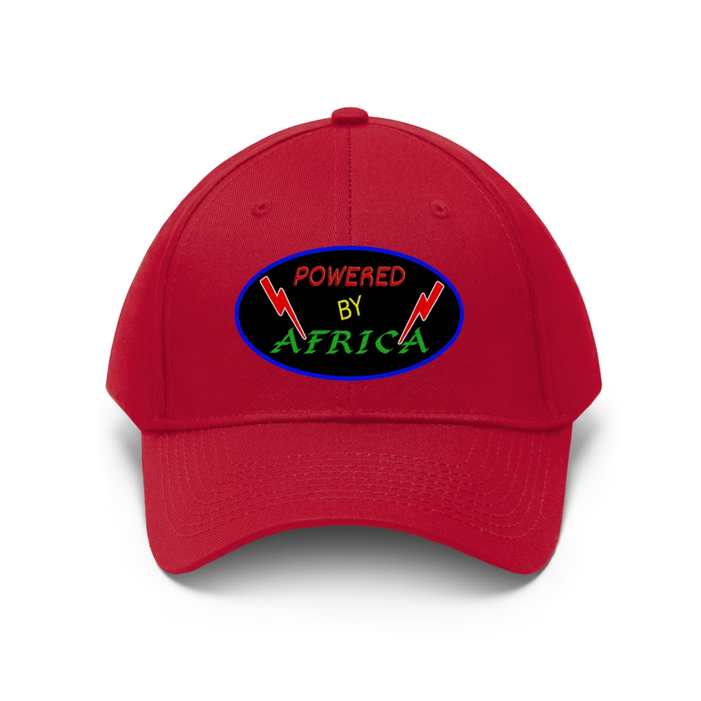 Powered By Africa (EMBROIDERED )  Unisex Twill Hat