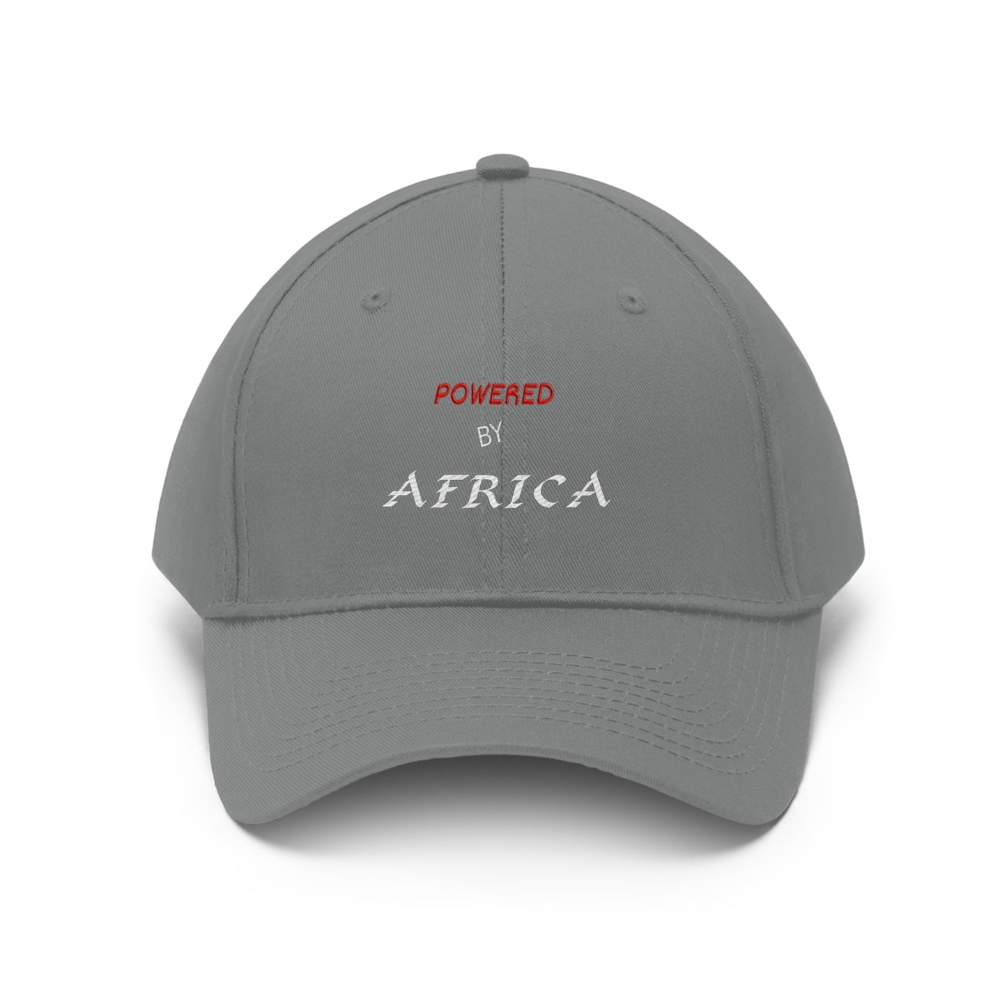 Powered By Africa (NB) (EMBROIDERED )  Unisex Twill Hat