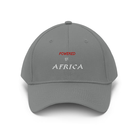 Powered By Africa (NB) (EMBROIDERED )  Unisex Twill Hat