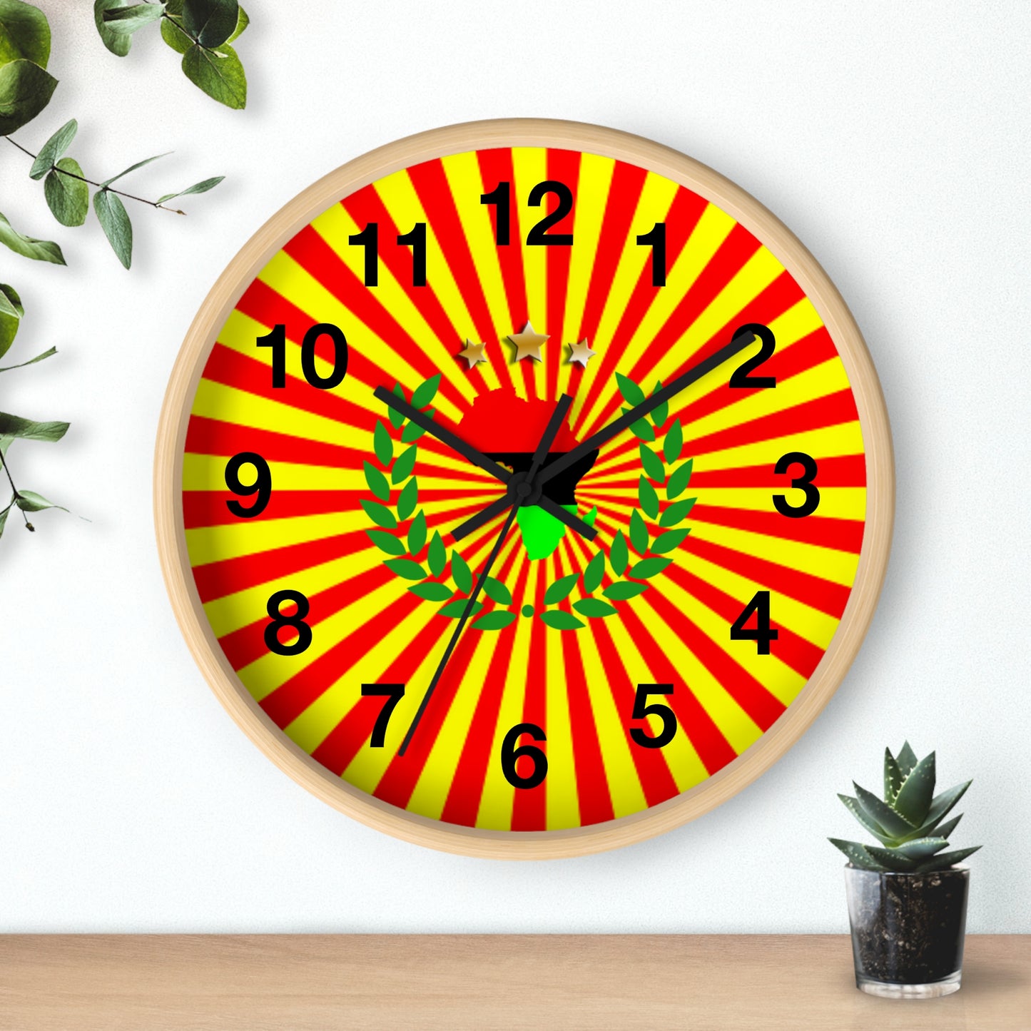 African Sun Ray's Wall clock