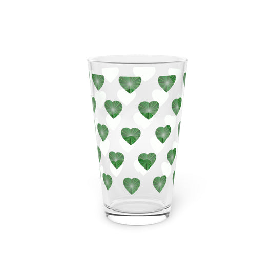 Heart Grass Animals  Pint Glass, 16oz