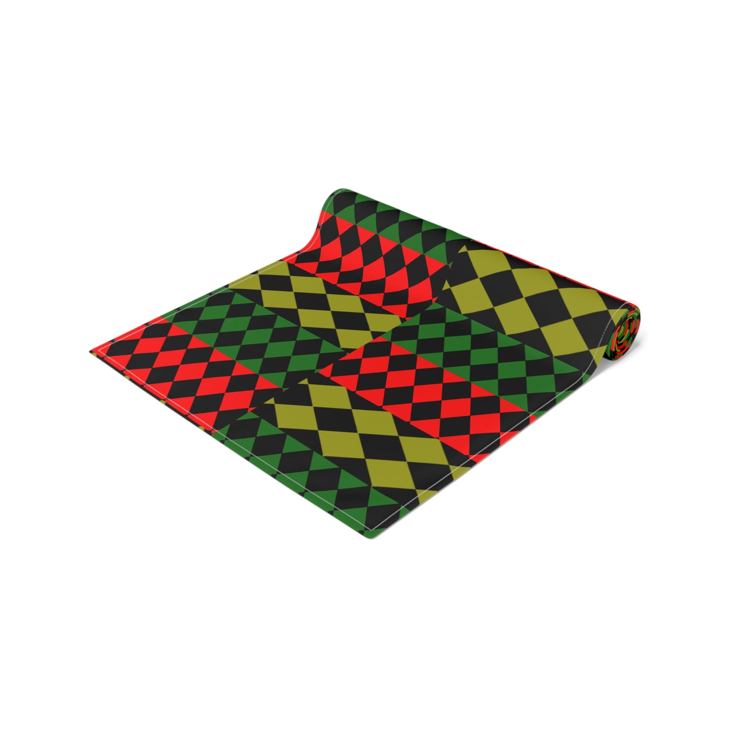 Pan African FLAG( Optical) Table Runner (Cotton, Poly)