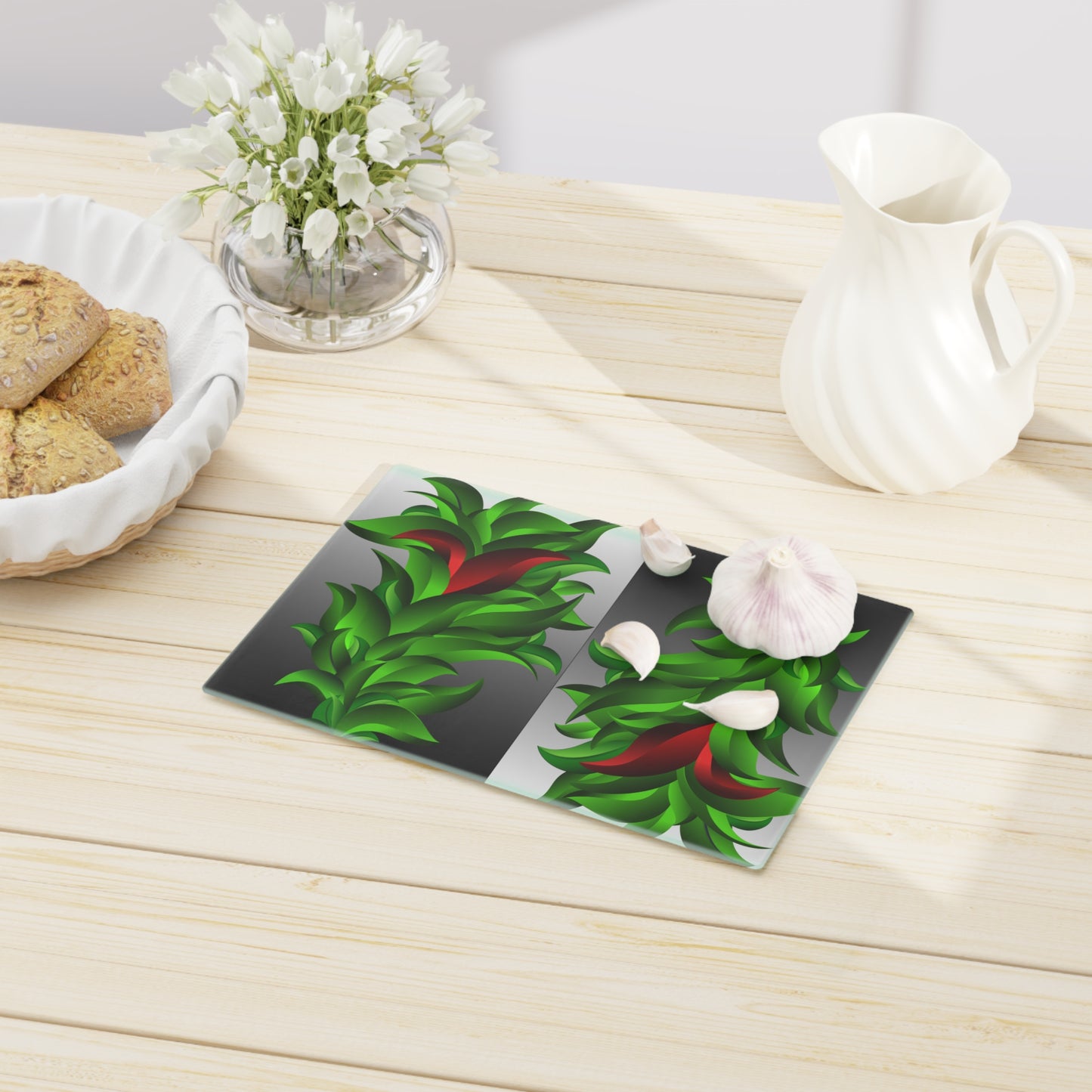 Red Leaves       Front Cutting Board