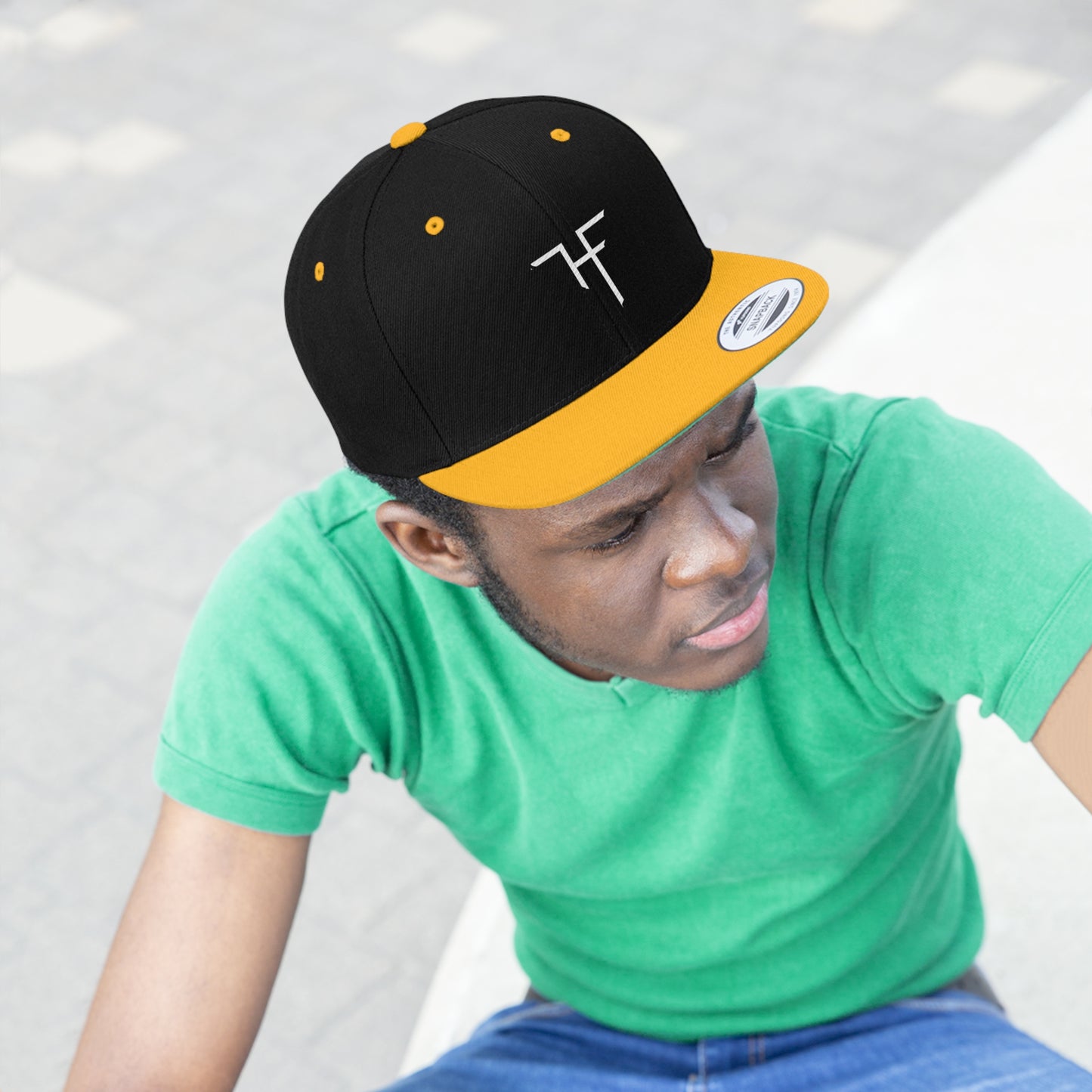 T F H (EMBROIDERED)  Unisex Flat Bill Hat