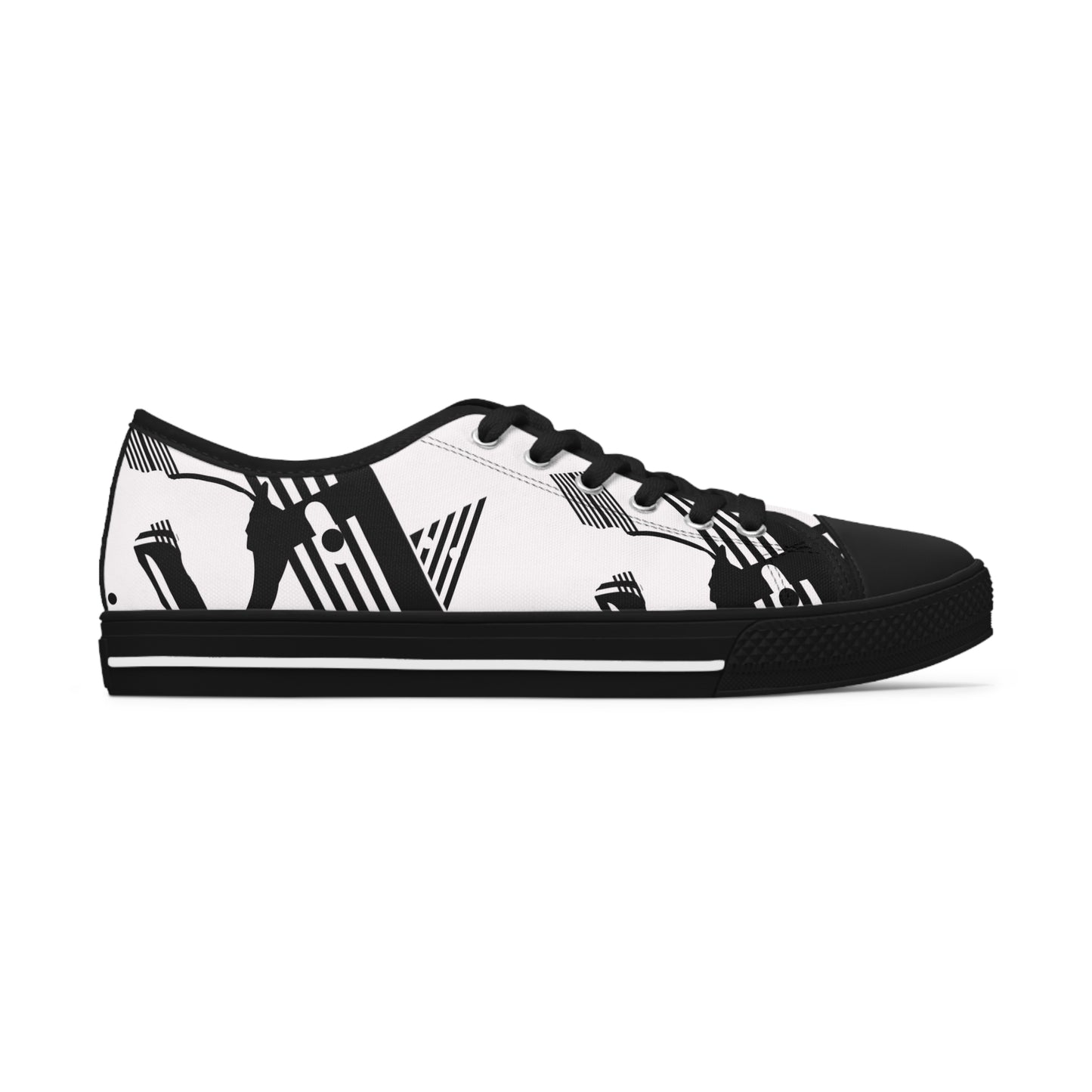 B & W D String        Women's Low Top Sneakers