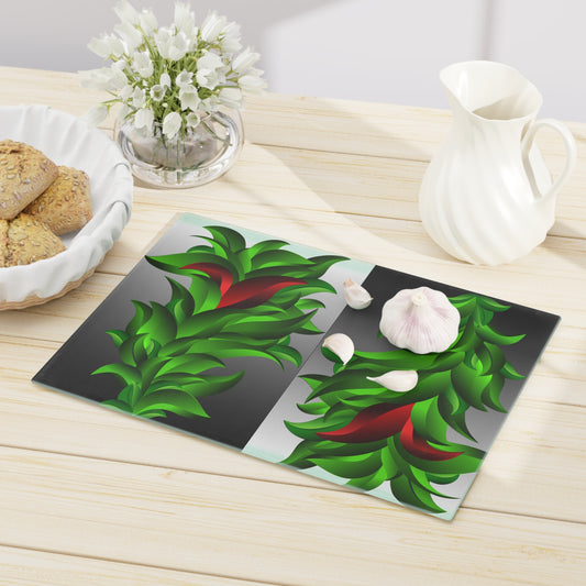 Red Leaves       Front Cutting Board