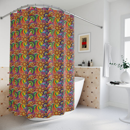 Mandalas-g Polyester Shower Curtain