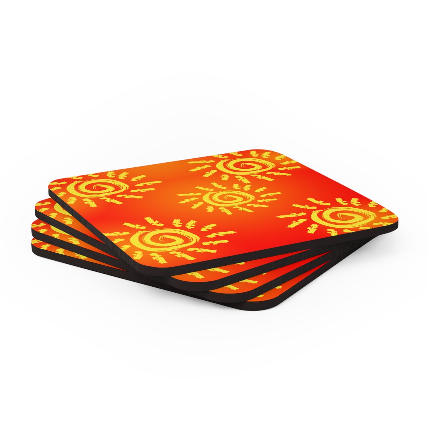 Sun Shine Corkwood Coaster Set